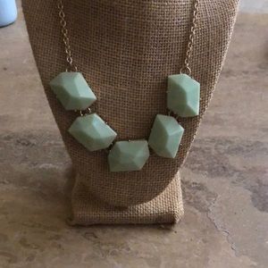 Sea foam green chunky necklace